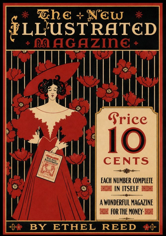 Ethel Reed The New Illustrated Magazine No5 - Poster