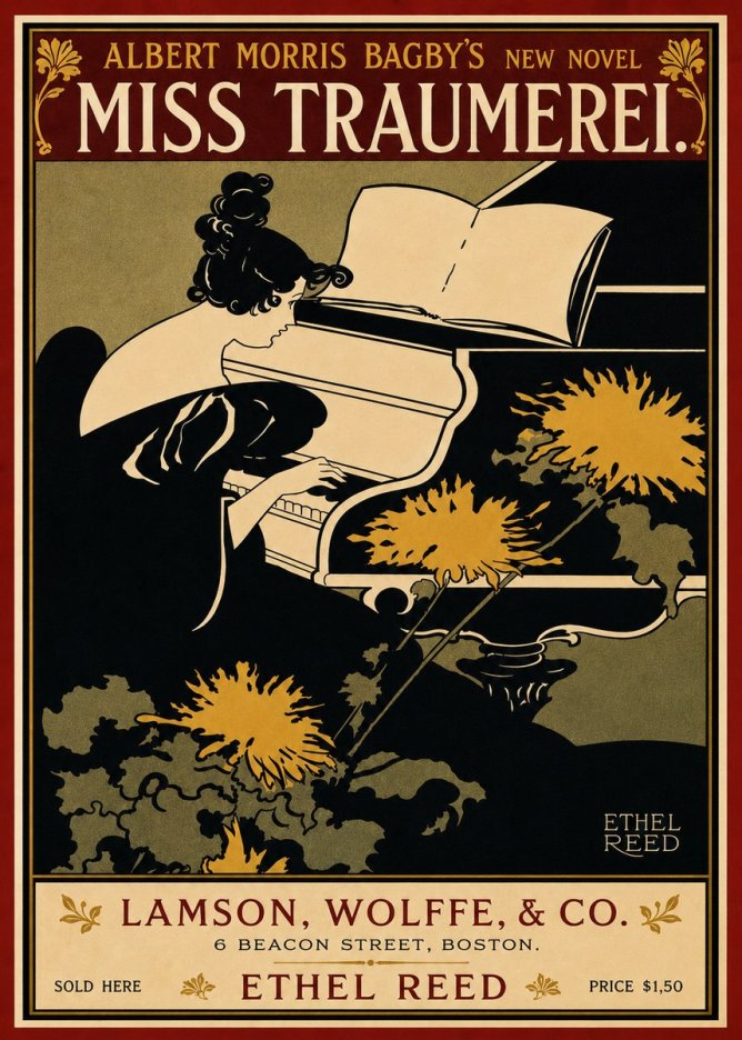 Ethel Reed Miss Traumerei. No6 - Poster