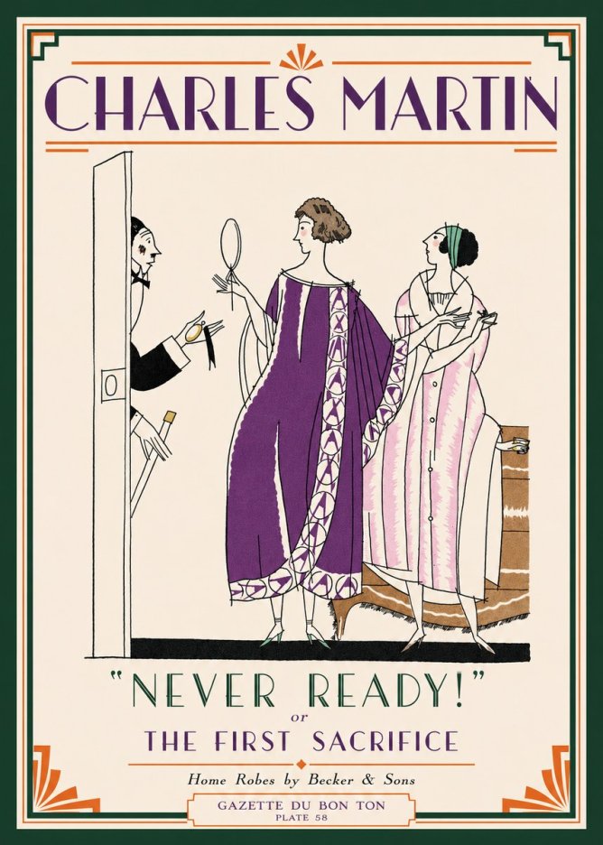 Charles Martin Never Ready! or the First Sacrifice No3 - Poster