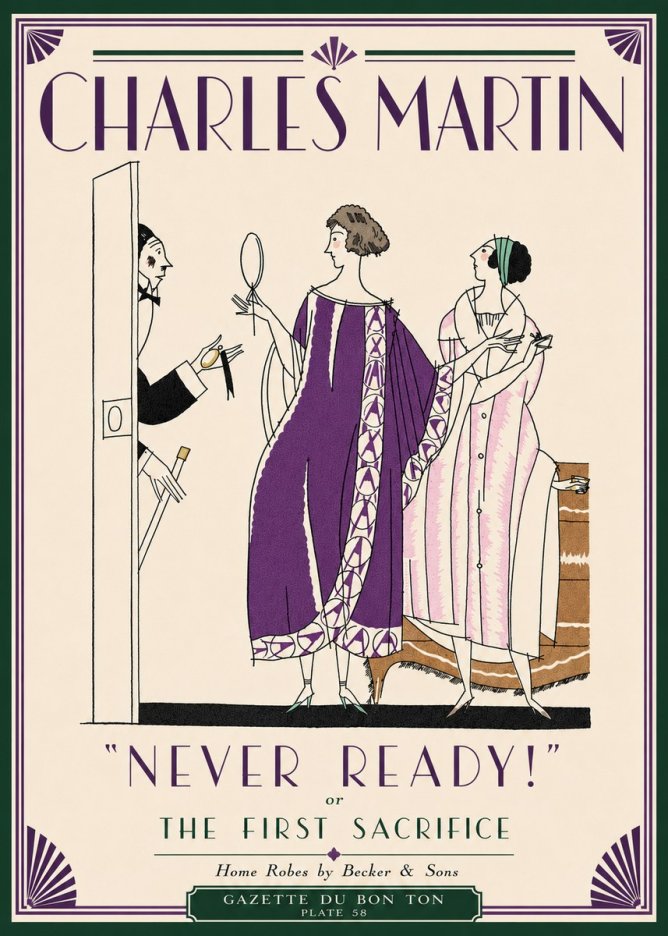 Charles Martin Never Ready! or the First Sacrifice No5 - Poster