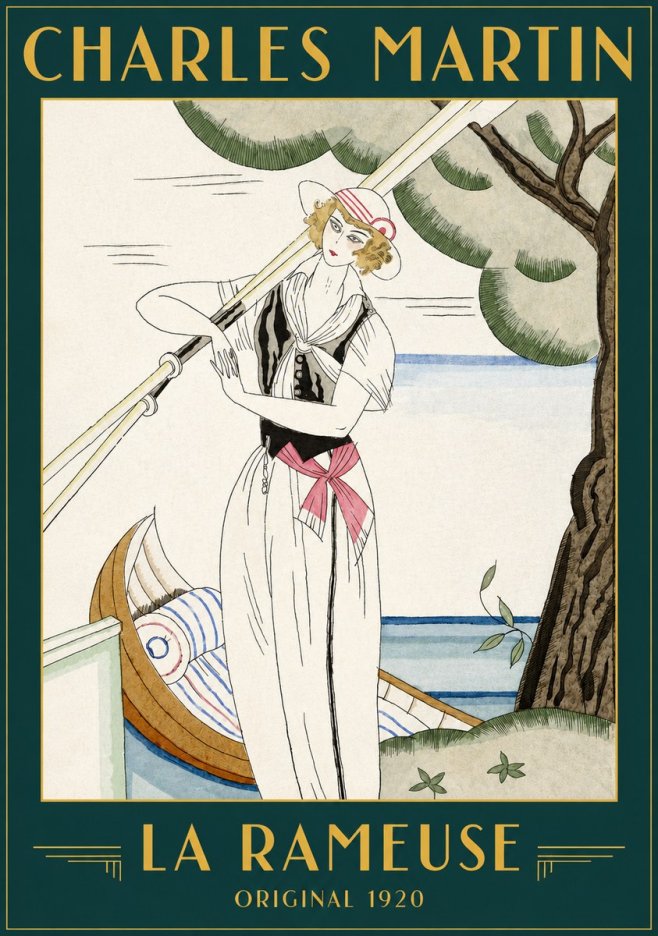 Charles Martin La Rameuse No2 - Poster