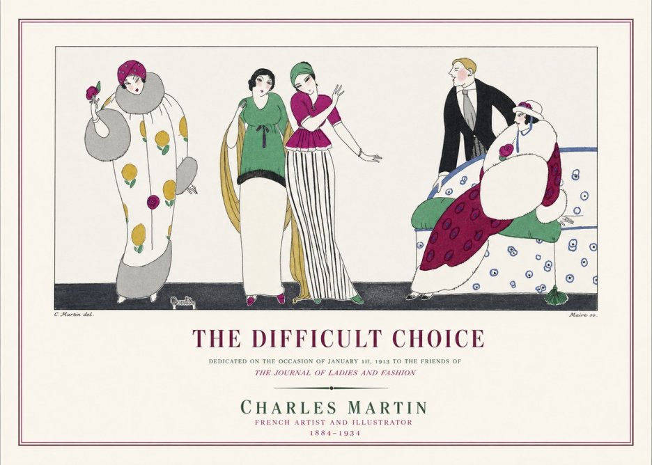 Charles Martin The Difficult Choice No1 - Poster