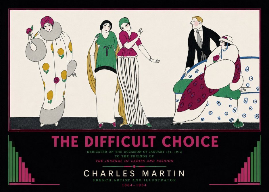 Charles Martin The Difficult Choice No3 - Poster