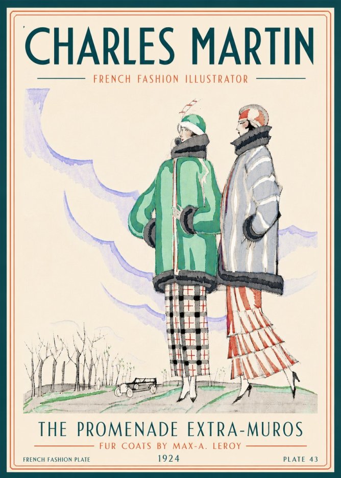 Charles Martin The Promenade Extra-muros No6 - Poster