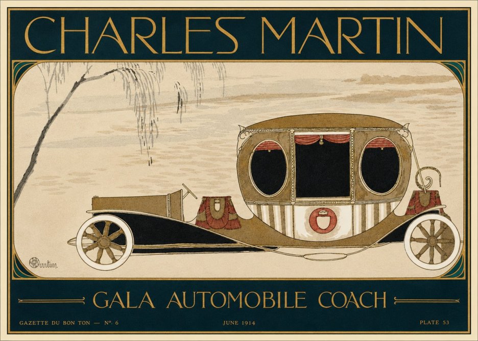 Charles Martin Gala Automobile Coach No2 - Poster