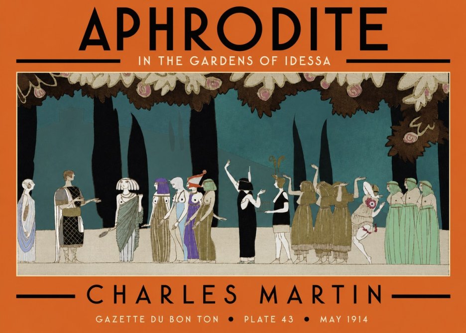 Charles Martin Aphrodite in the Gardens of Idessa No4 - Poster