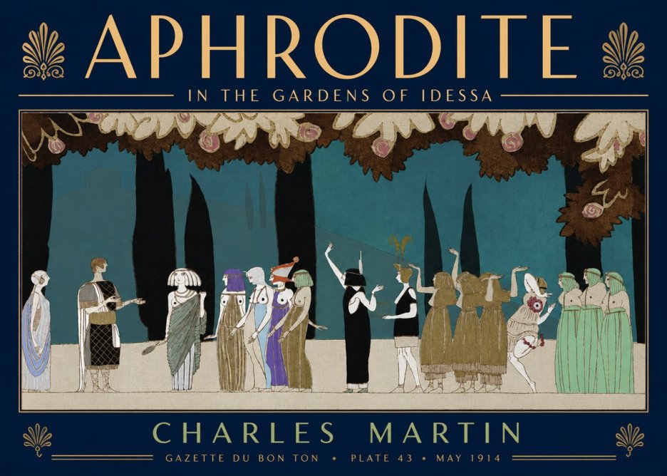 Charles Martin Aphrodite in the Gardens of Idessa No5 - Poster