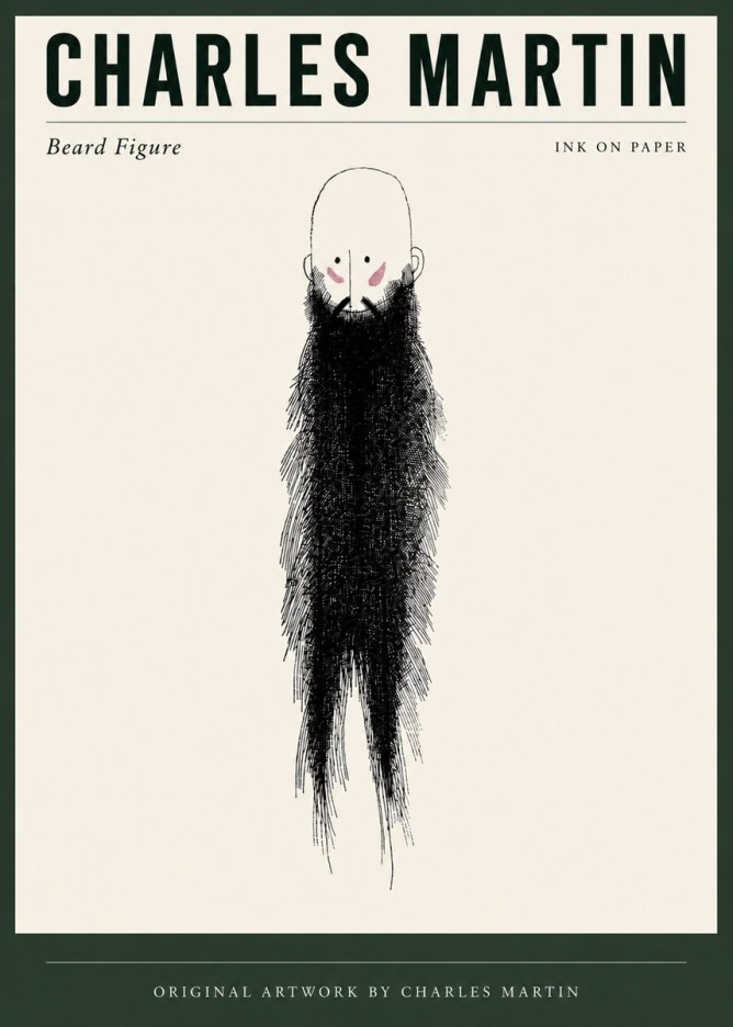 Charles Martin Beard Figure No3 - Poster