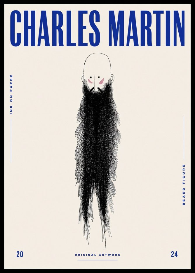 Charles Martin Beard Figure No5 - Poster