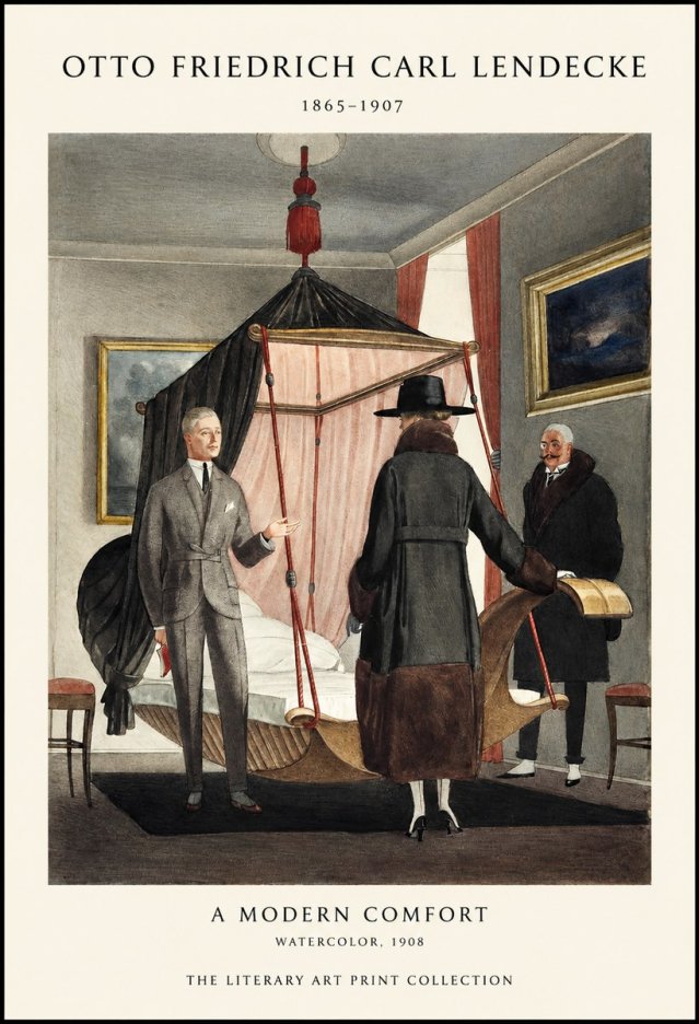 Otto Friedrich Carl Lendecke A Modern Comfort No1 - Poster