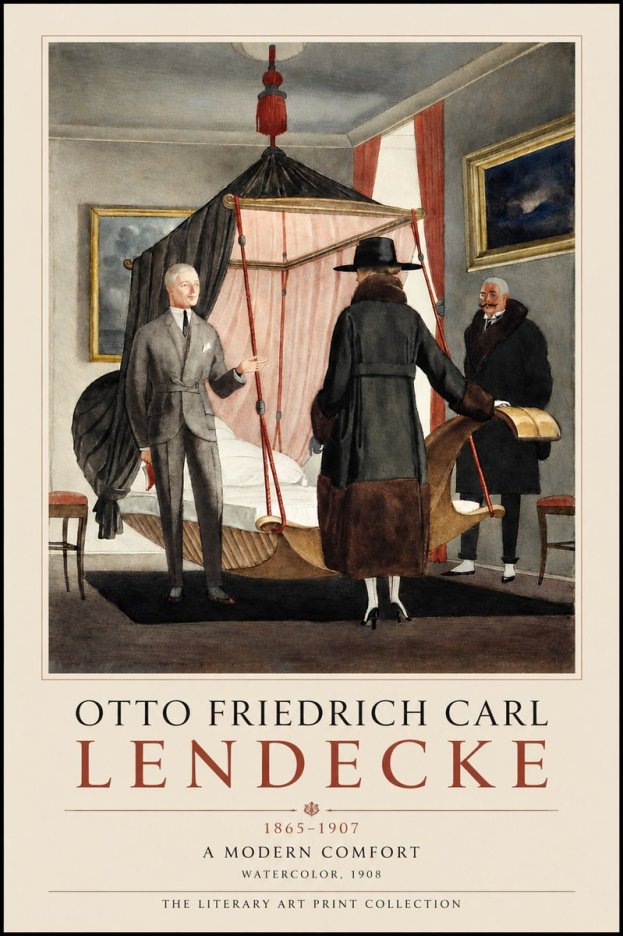 Otto Friedrich Carl Lendecke A Modern Comfort No3 - Poster