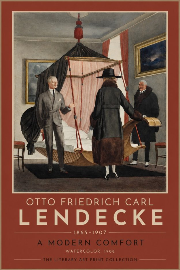 Otto Friedrich Carl Lendecke A Modern Comfort No4 - Poster