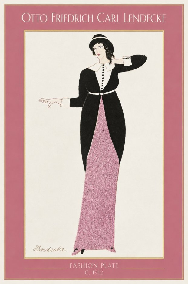 Otto Friedrich Carl Lendecke Fashion Plate II No1 - Poster