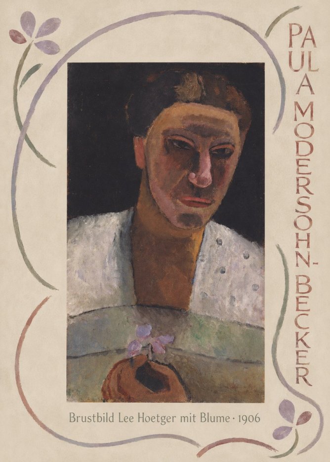 Paula Modersohn-Becker Brustbild Lee Hoetger Mit Blume No3 - Poster