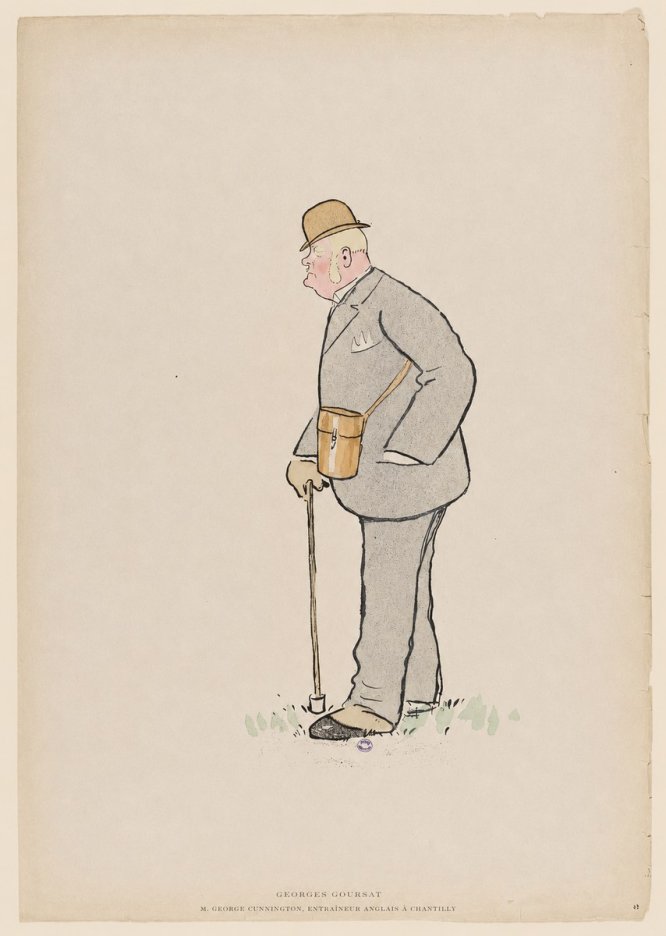 Georges Goursat M. George Cunnington, Entraîneur Anglais À Chantilly No6 - Poster