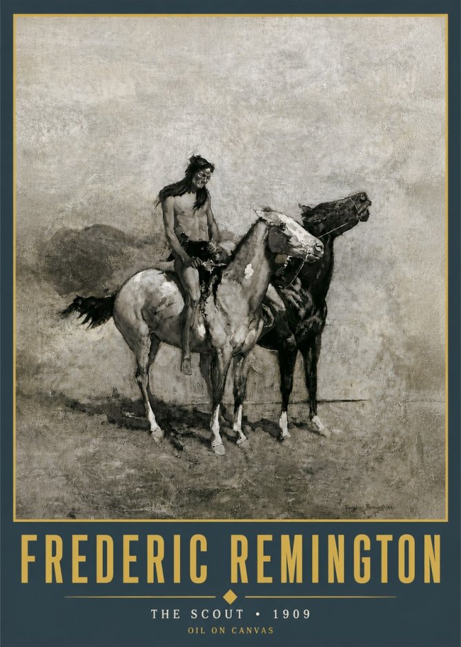 Frederic Remington The Scout II No5 - Poster
