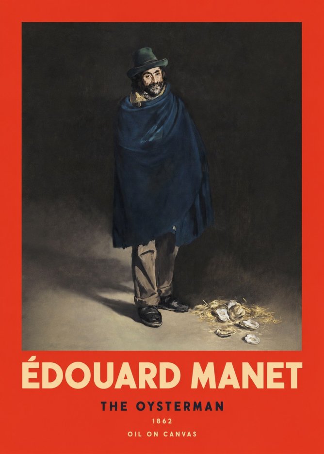 Édouard Manet The Oysterman No2 - Poster
