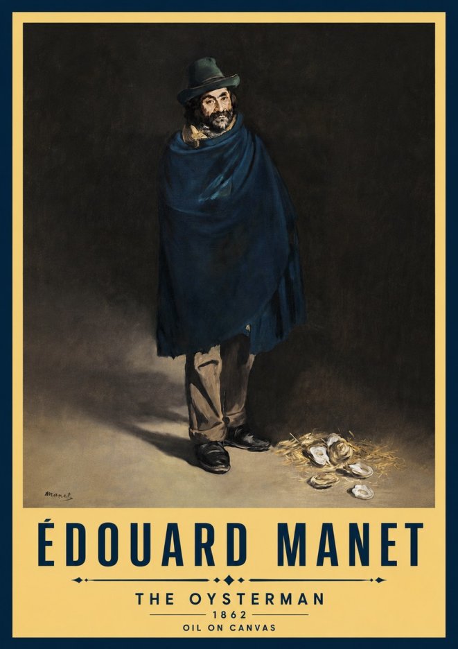 Édouard Manet The Oysterman No5 - Poster