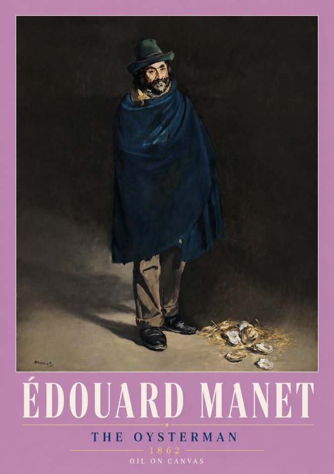 Édouard Manet The Oysterman No6 - Poster