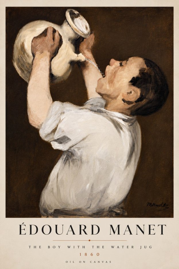 Édouard Manet The Boy with the Water Jug No6 - Poster