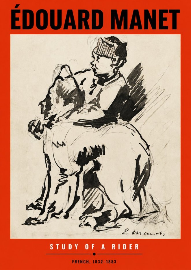 Édouard Manet Study of a Rider No2 - Poster
