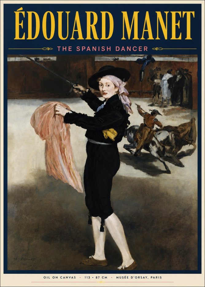 Édouard Manet The Little Bullfighter No4 - Poster