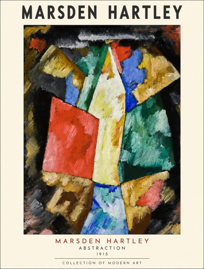 Marsden Hartley Abstraction No1 - Poster