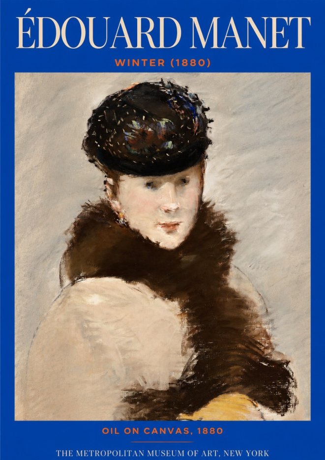 Édouard Manet Winter No2 - Poster