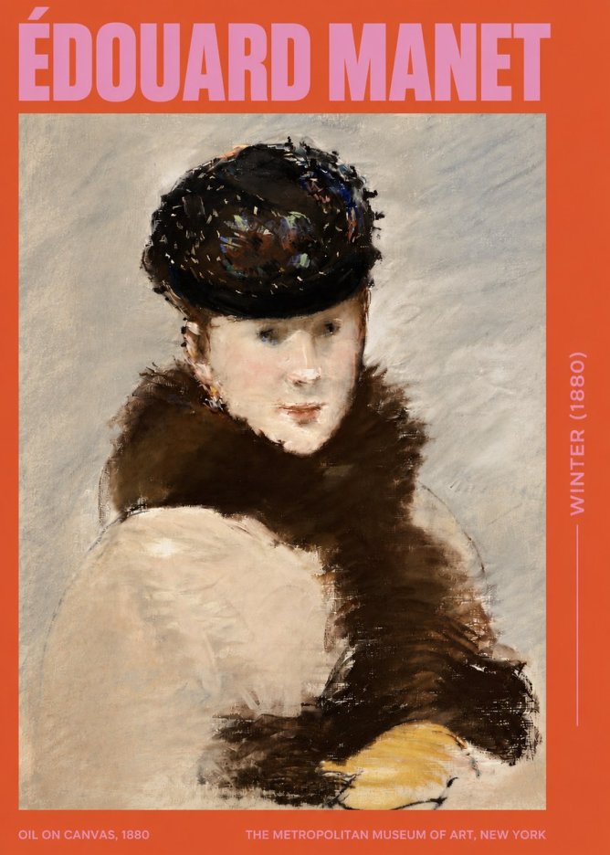 Édouard Manet Winter No3 - Poster