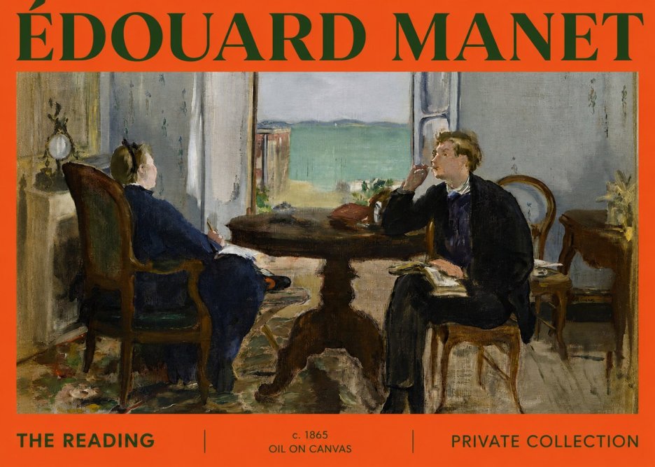 Édouard Manet The Reading No2 - Poster