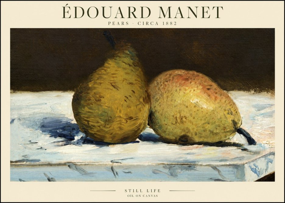 Édouard Manet Pears No1 - Poster