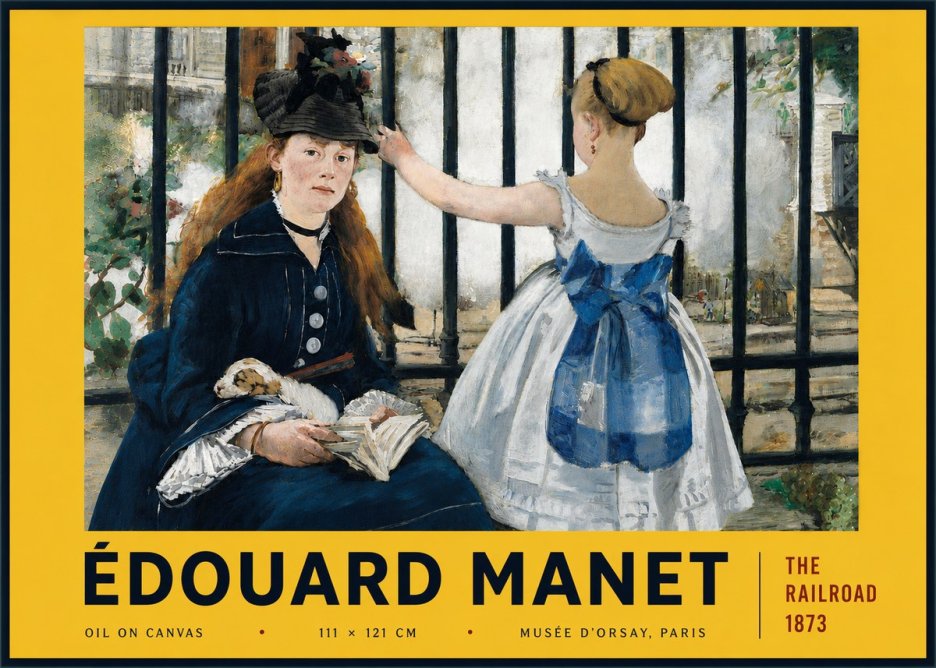 Édouard Manet The Railroad No6 - Poster