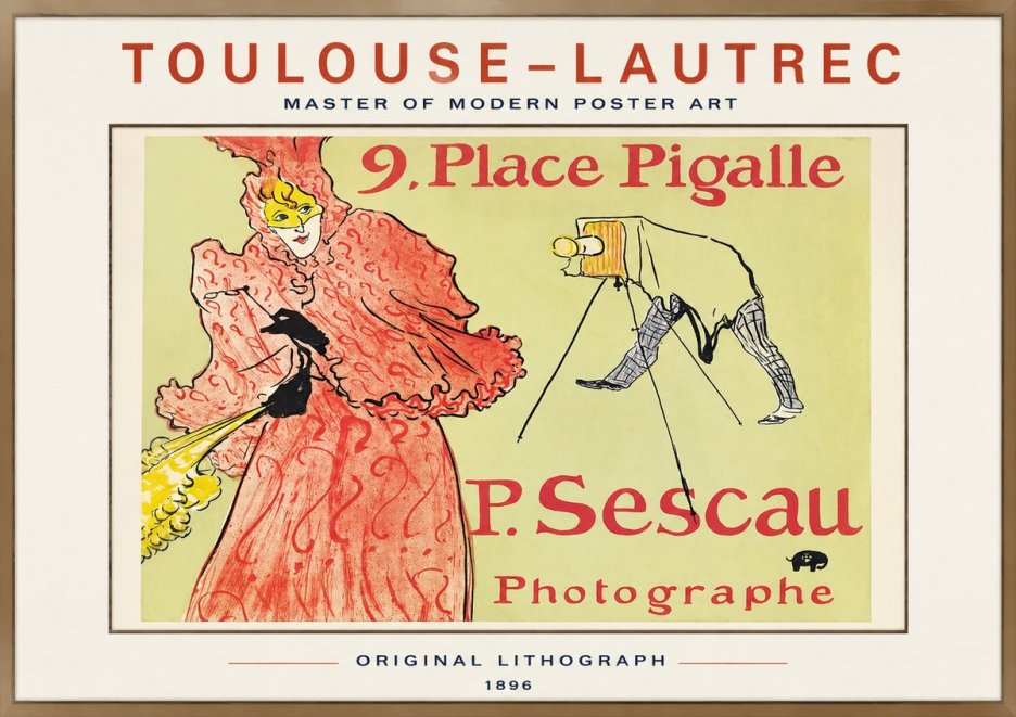 Toulouse-Lautrec 9. Place Pigalle No1 - Poster