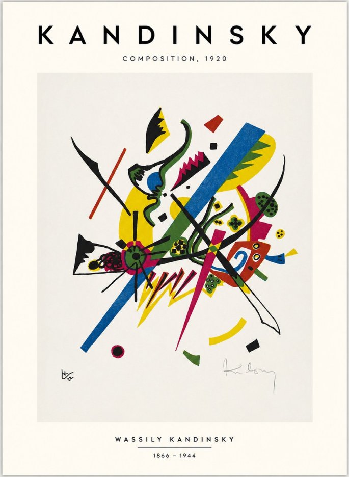 Kandinsky Composition, 1920 No1 - Poster