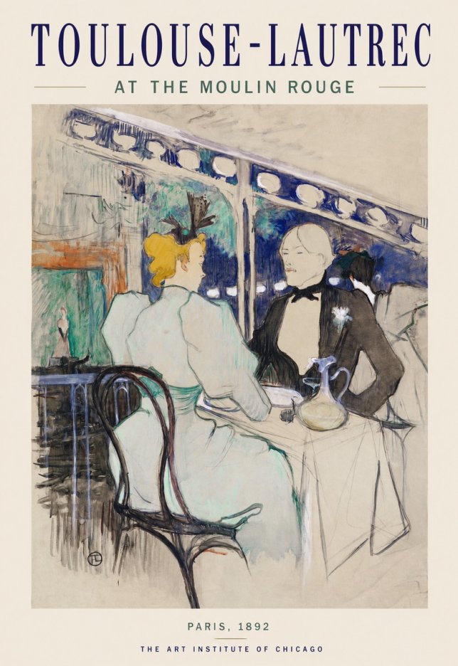 Toulouse-Lautrec At the Moulin Rouge XI No1 - Poster