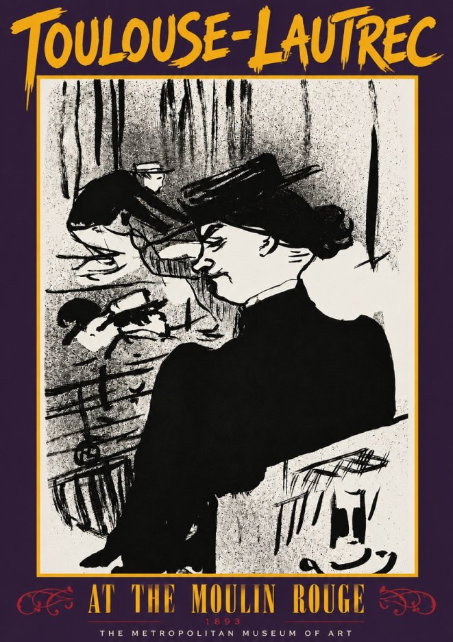 Toulouse-Lautrec At the Moulin Rouge XII No3 - Poster