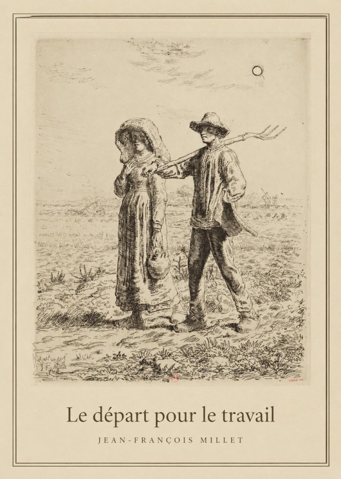 Jean-François Millet Le Départ Pour Le Travail II No4 - Poster