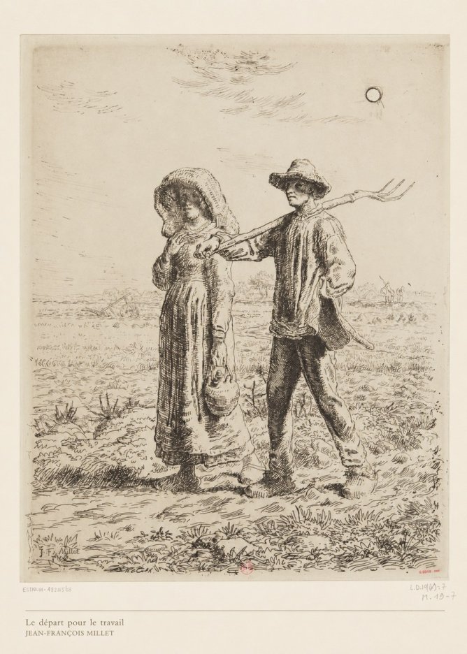 Jean-François Millet Le Départ Pour Le Travail II No6 - Poster
