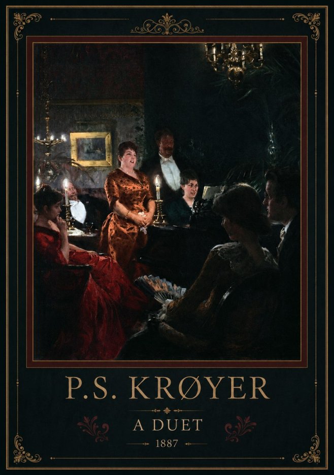 P.S. Krøyer A Duet No4 - Poster
