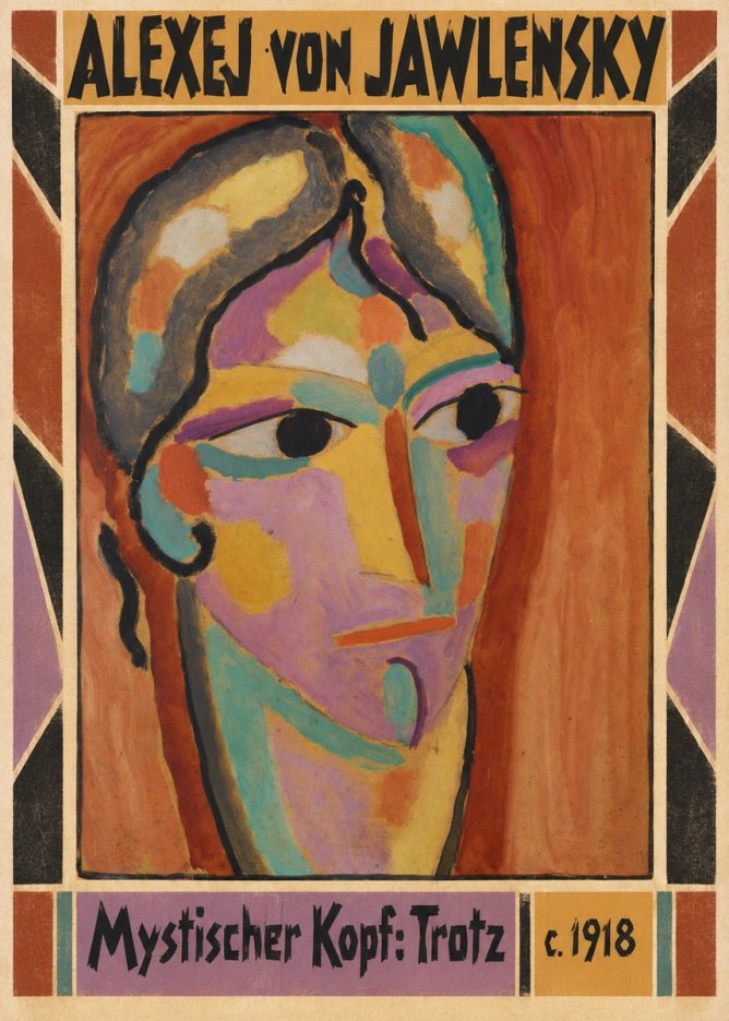 Alexej von Jawlensky Mystischer Kopf: Trotz No3 - Poster