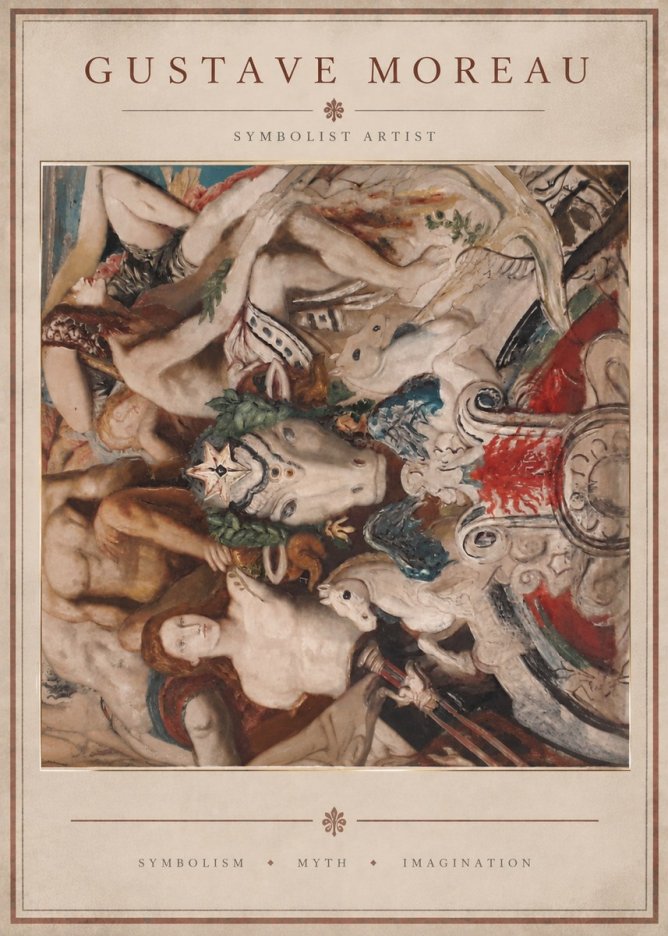 Gustave Moreau Mythological Composition No4 - Poster