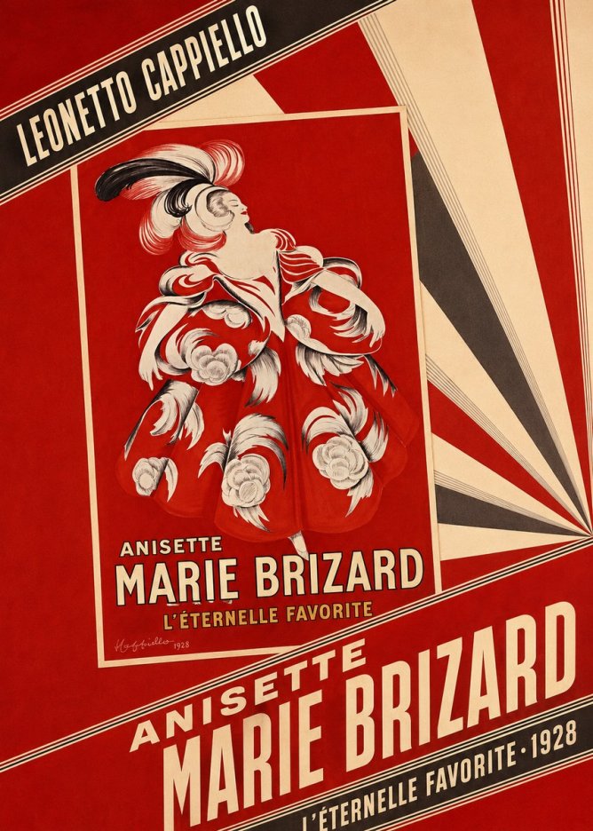 Leonetto Cappiello Anisette Marie Brizard - L'éternelle Favorite No6 - Poster