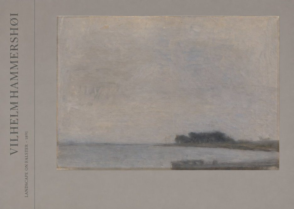 Vilhelm Hammershøi Landscape on Falster No2 - Poster