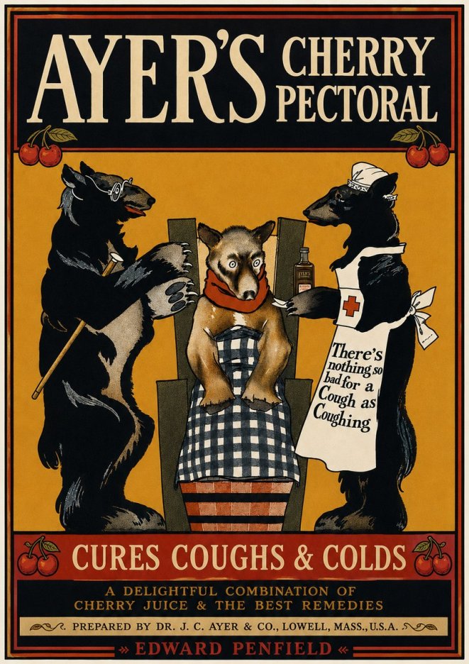 Edward Penfield Ayer's Cherry Pectoral No3 - Poster