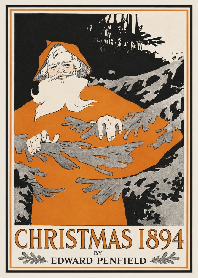 Edward Penfield Christmas 1894 No2 - Poster