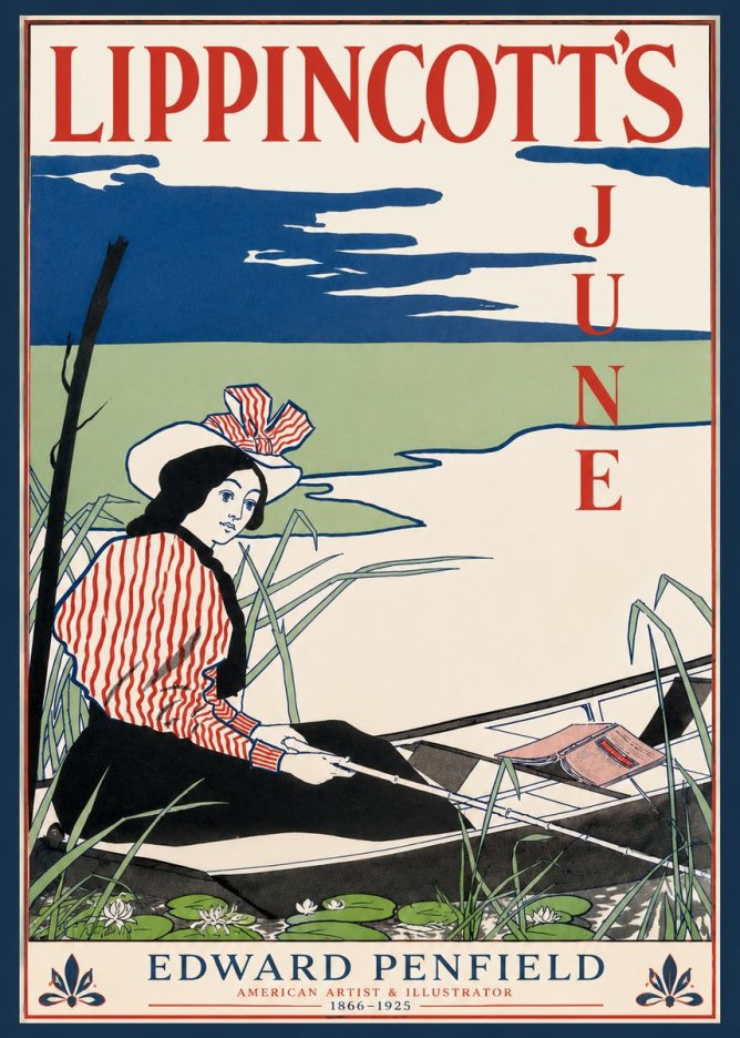 Edward Penfield Lippincott's June No3 - Poster