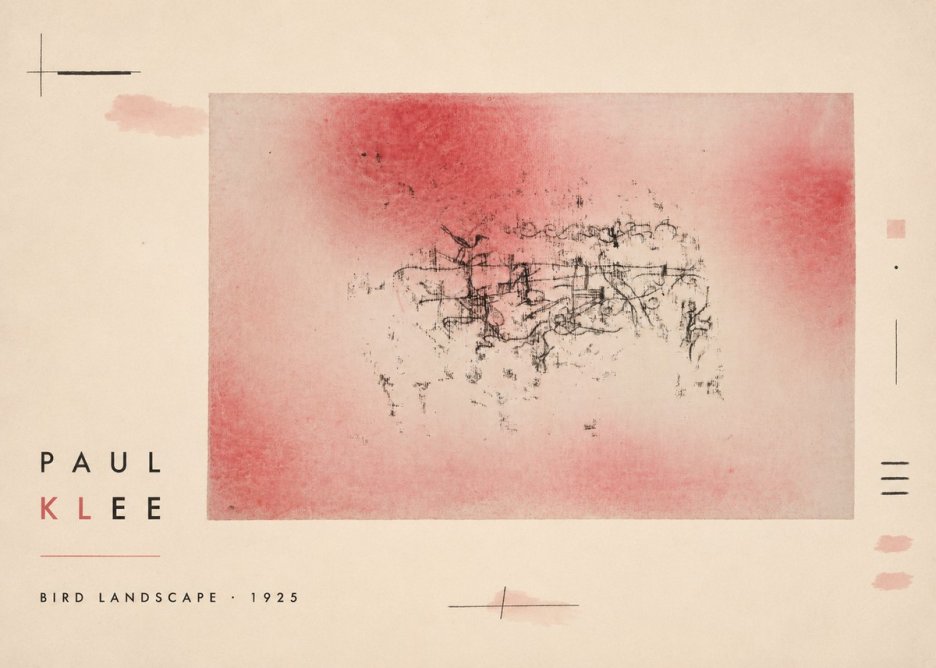 Paul Klee Bird Landscape No2 - Poster