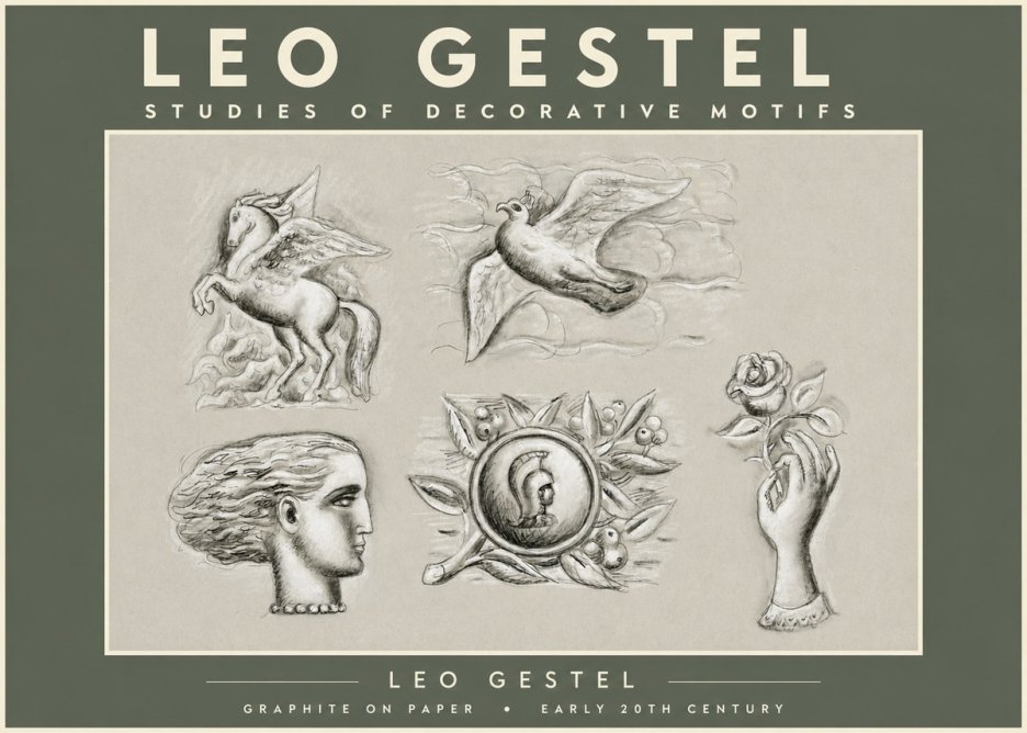 Leo Gestel Studies of Decorative Motifs No2 - Poster