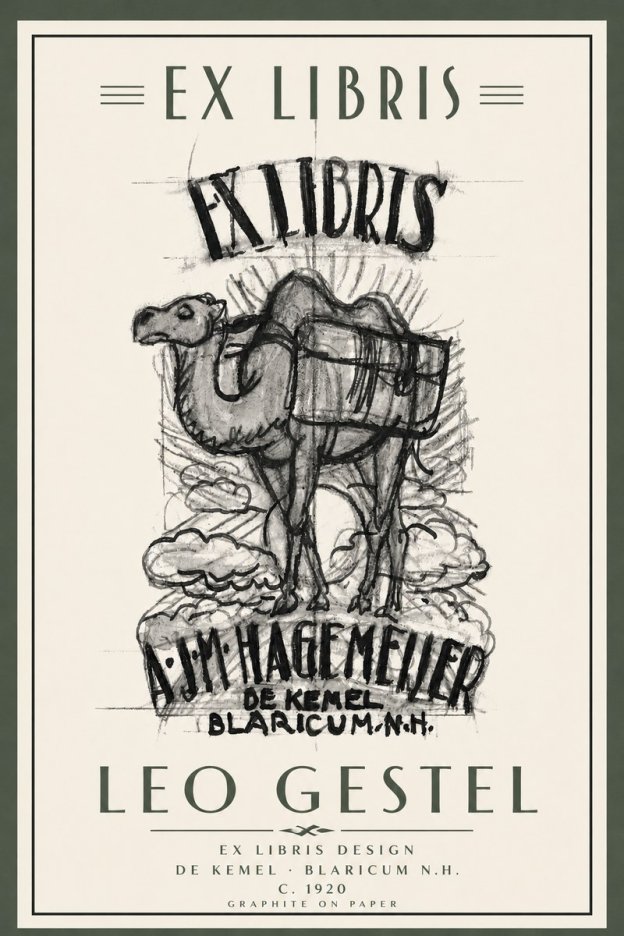 Leo Gestel Ex Libris Design No5 - Poster