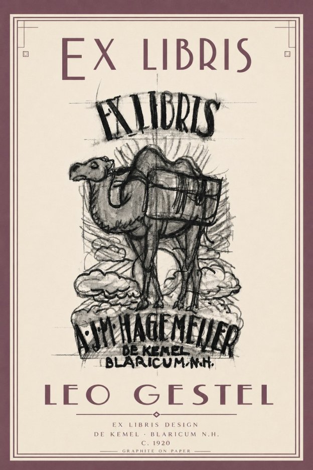 Leo Gestel Ex Libris Design No6 - Poster